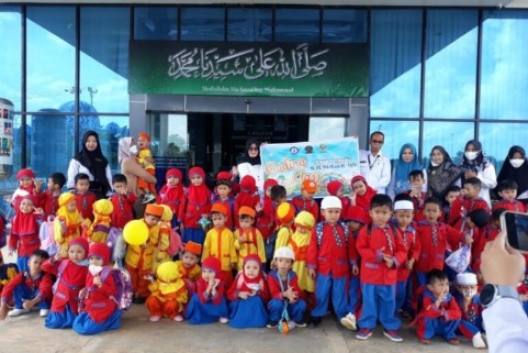 
 Dispersip Tanbu di Kunjungi Puluhan Siswa Siswi TK Al Fath