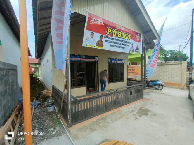 
 Desa Plajau Mulia Didaulat Sebagai Kampung Bebas Narkoba di Tanbu